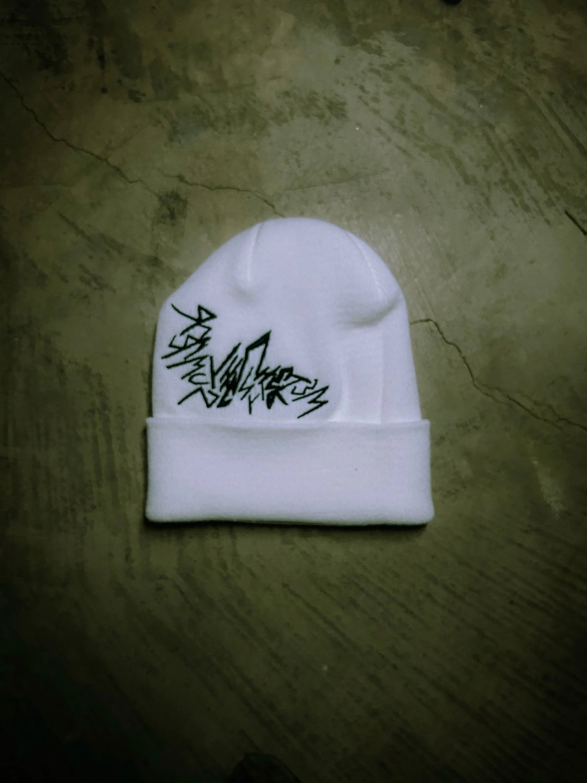 Met Her in The Summer White Beanie