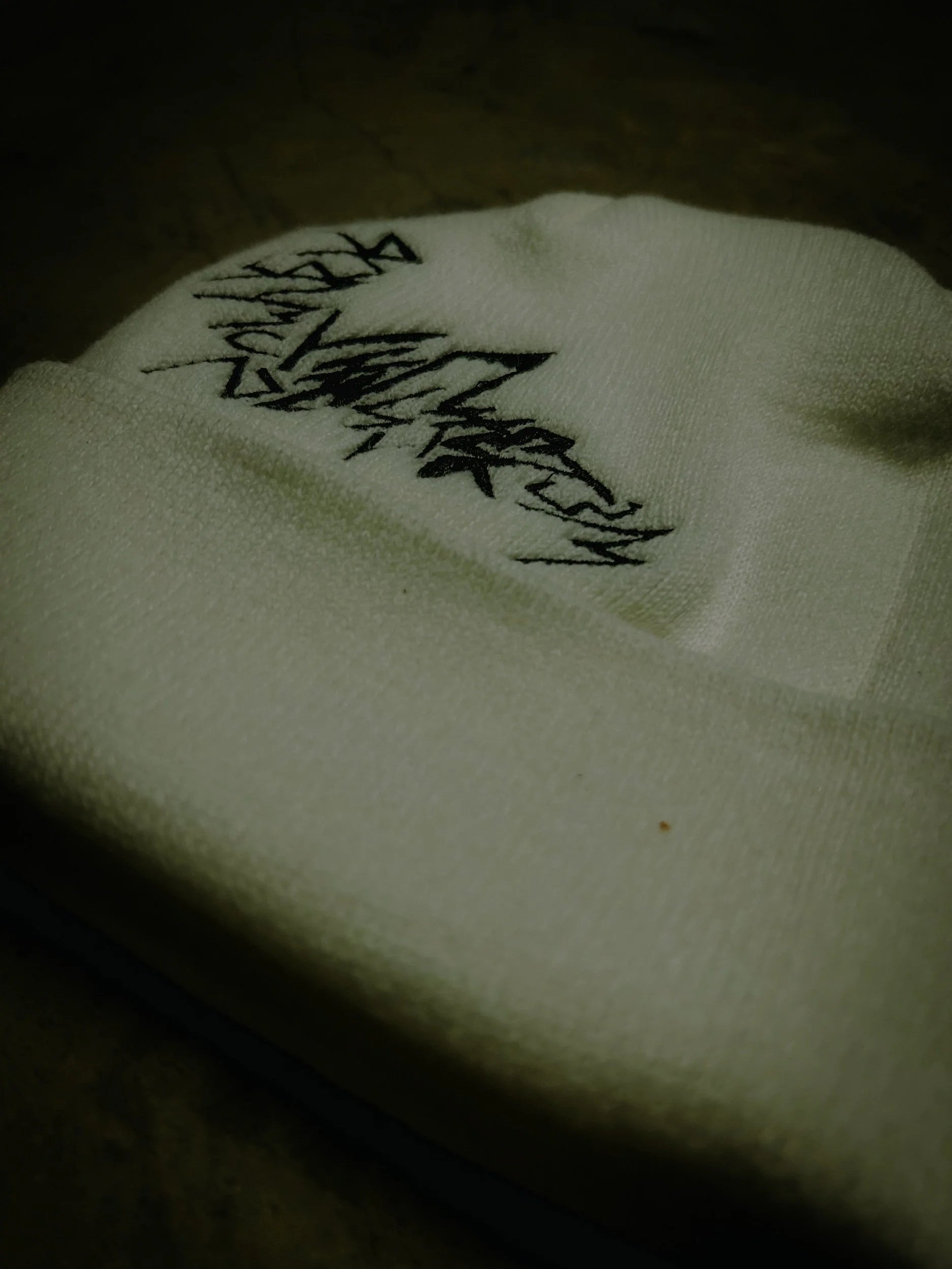 Met Her in The Summer White Beanie