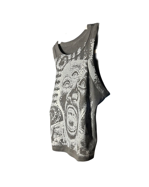 '2007s' Scr3am Faded Reality '1 OF 1' Cropped Tank 001