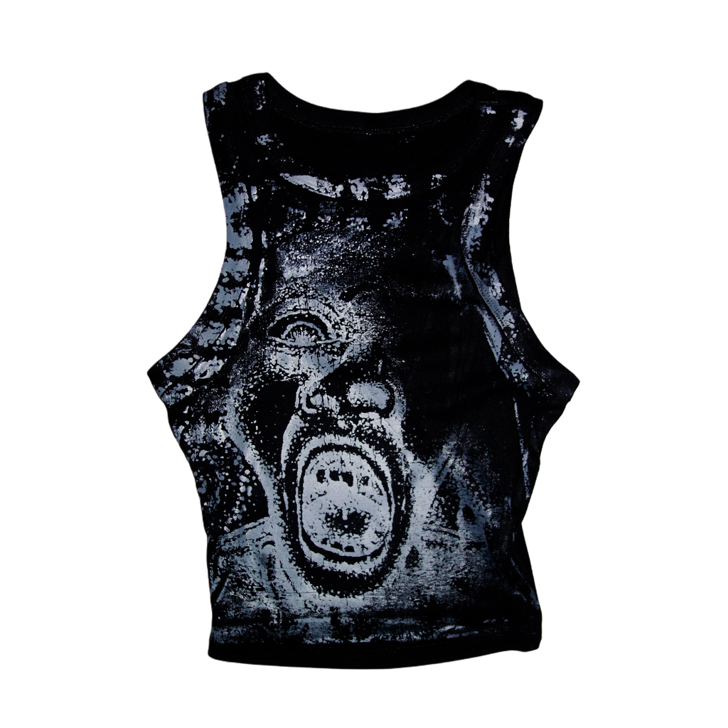 '2007s' Scr3am Faded Reality '1 OF 1' Cropped Tank 001