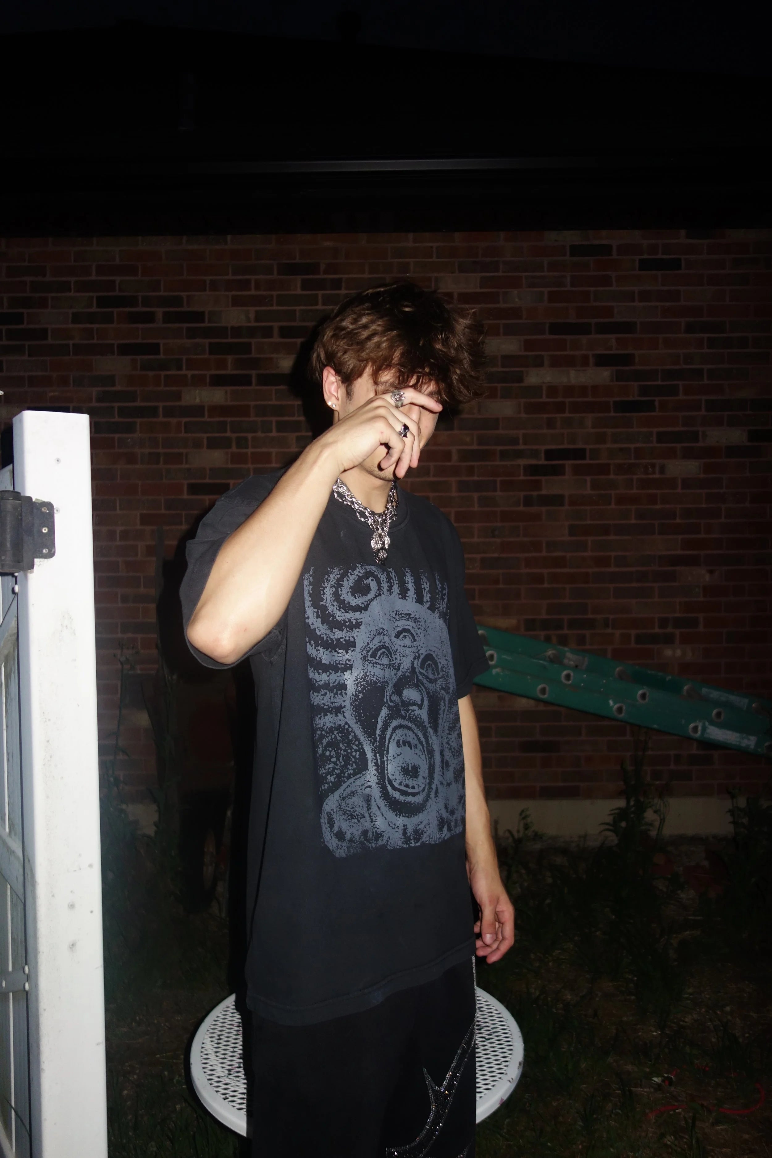 '2008s' Scr3amin' & Cha1ned '1 OF 1' Heavyweight Tee