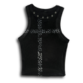 Ch3etah Print Cross '1 OF 1' Cropped Tank