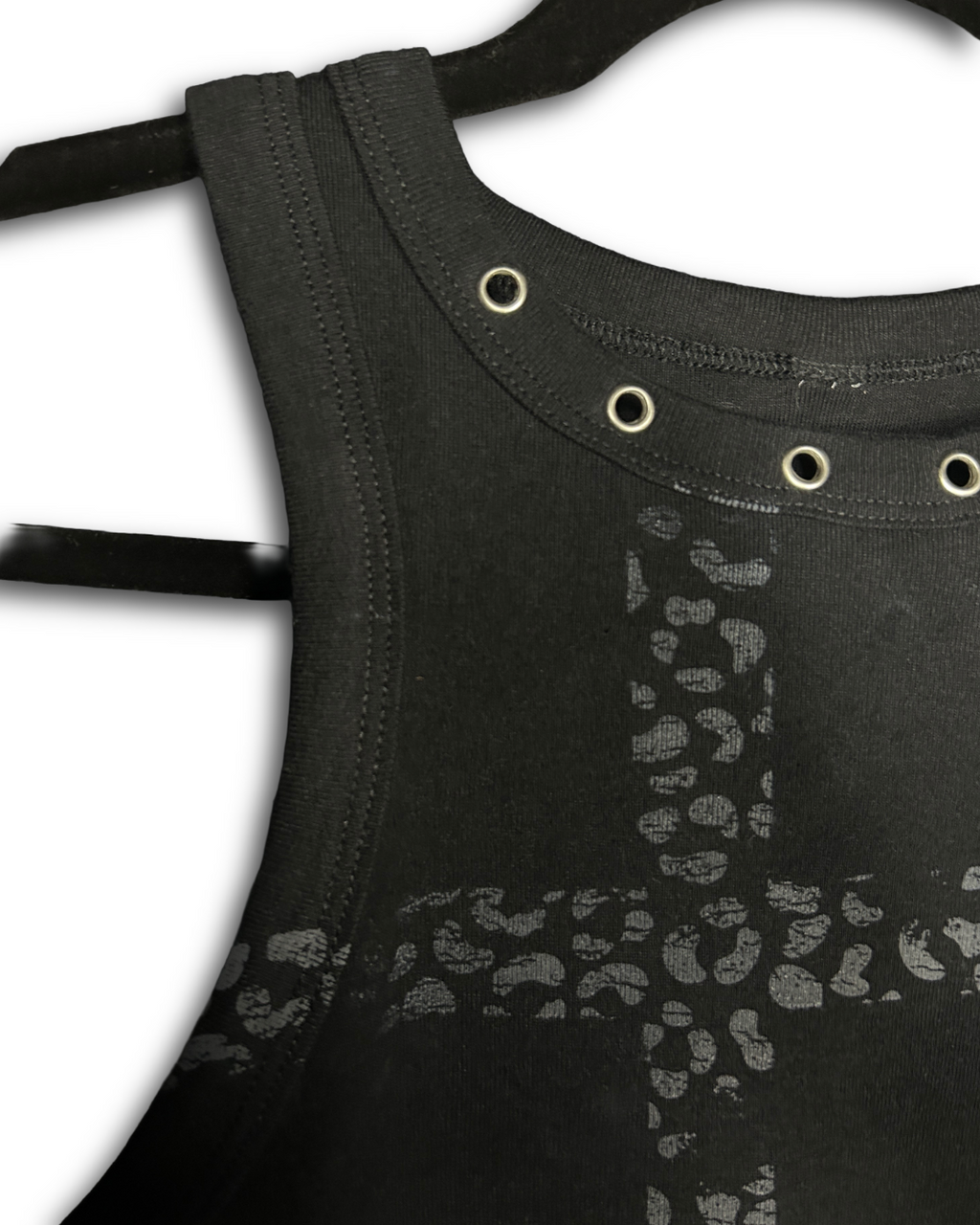 Ch3etah Print Cross '1 OF 1' Cropped Tank