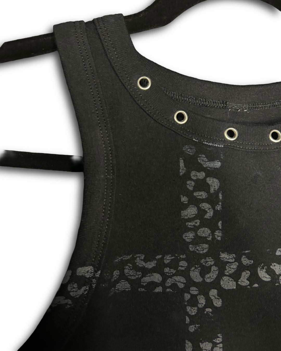 Ch3etah Print Cross '1 OF 1' Cropped Tank