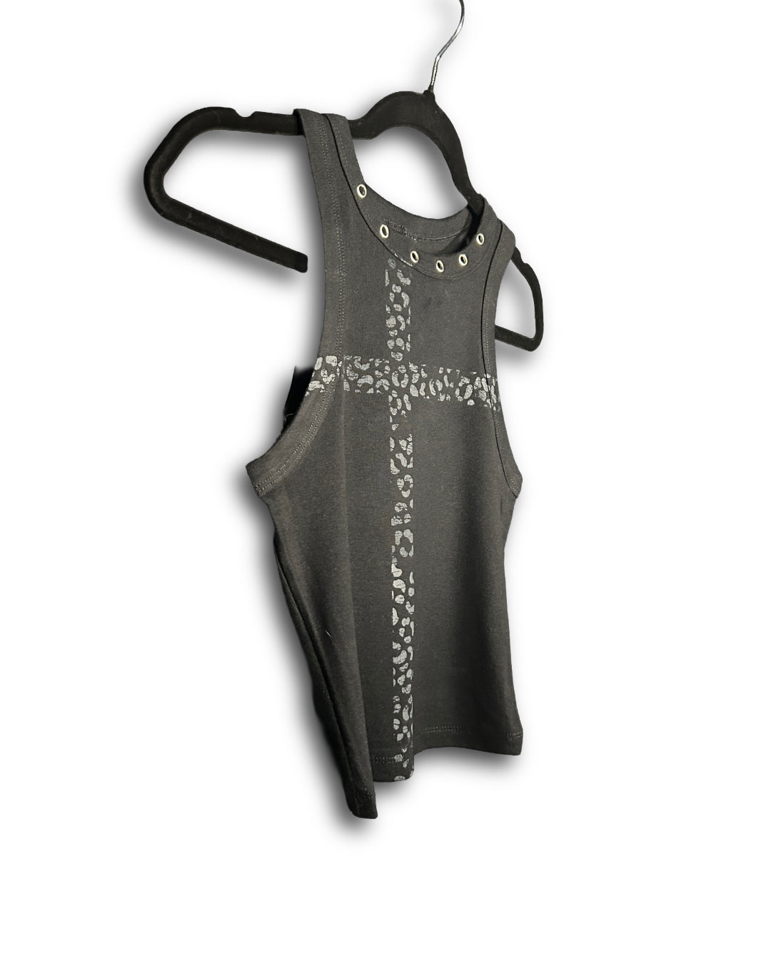 Ch3etah Print Cross '1 OF 1' Cropped Tank